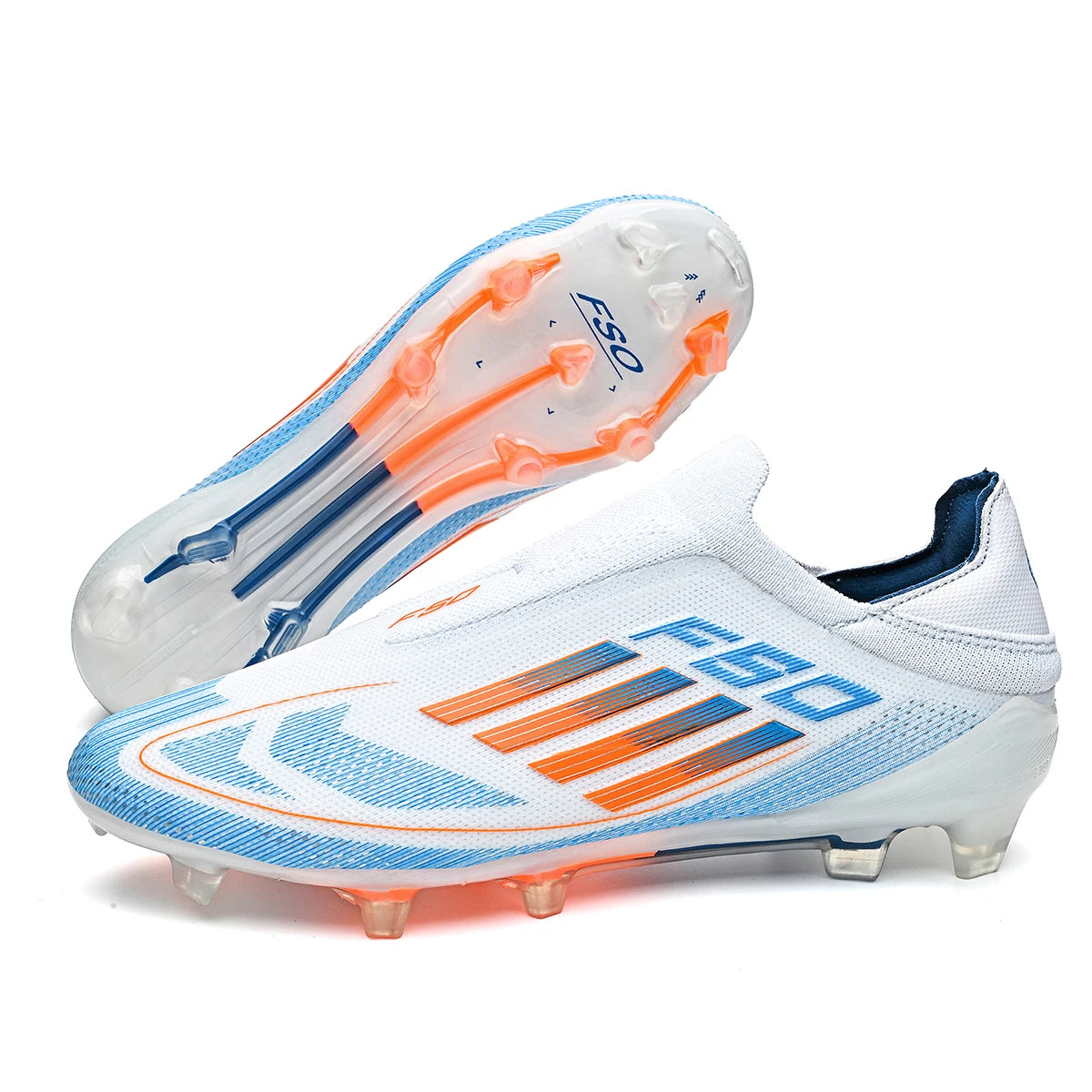 New Men Soccer Shoes Training Boys Sport Football Boots Non Slip Match Breathable Adult Long Spikes Cleats Outdoor Comfortable