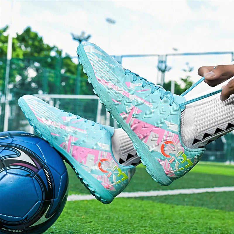 Men's Football Shoe Association Quick Five Up Football Nail Anti Slip Professional Ultra Light Training Football Boot Turf