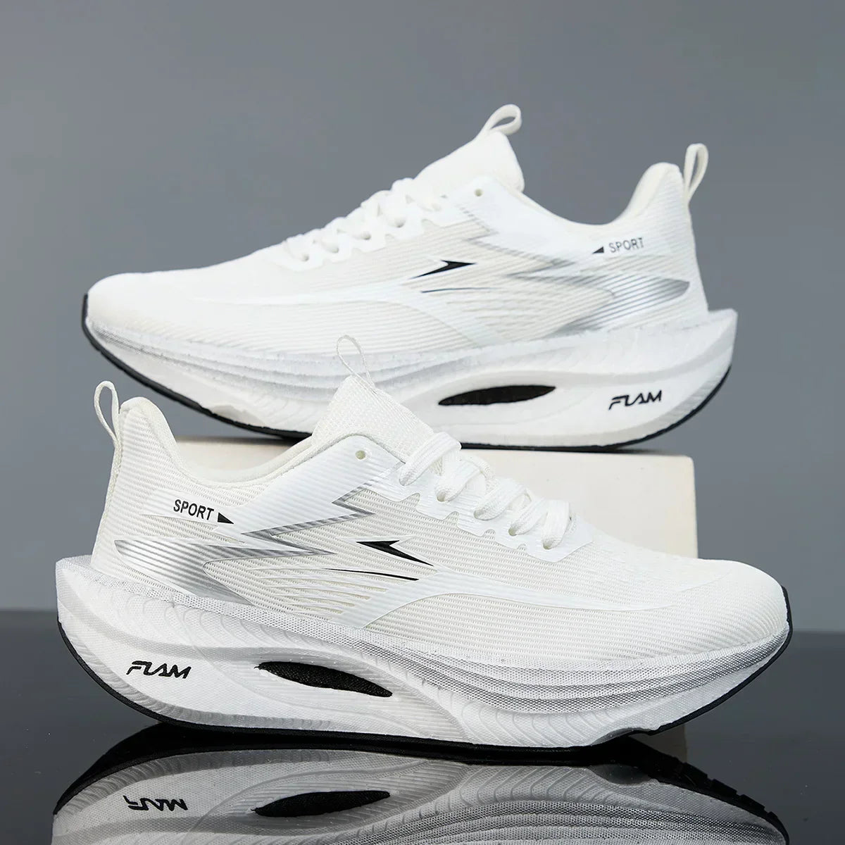 Men Sports Running Shoes Casual Marathon Breathable Lightweight Women's Comfortable Athletic Nonskid Walking Sneakers Outdoors