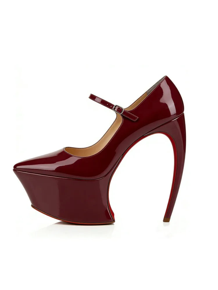 Spring/Summer New Pointed Stiletto High Heels Thick Bottom Ballet Sandals Bow Fashion Show Wedding Party Women's High Heels