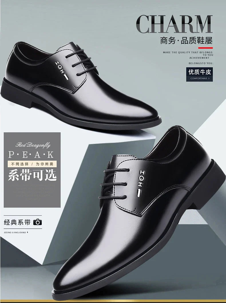 Men's New Business Leather Shoes Soft Soled Work Footwear Outdoor Non Slip Formal Shoes Fashion Casual Male Shoes Zapatos Homme