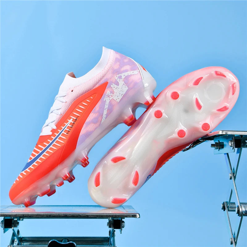 2026 Men's Breathable Soccer Shoes with Long Anti-Slip Studs, Durable Wear-Resistant Outdoor Football Cleats for Firm