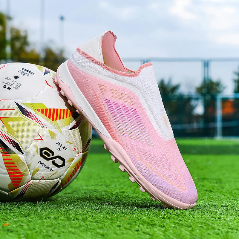 New Men Football Boots Training Non Slip Soccer Shoes Match Adult Cleats Outdoor Sport Boys Breathable Long Spikes Comfortable