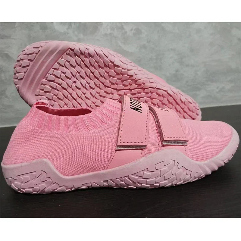 New Large Size Unisex Gym Lightweight Sports Hard Pull Squat Training Shoes Pro Hook & Loop Weightlifting Shoes 35-46#