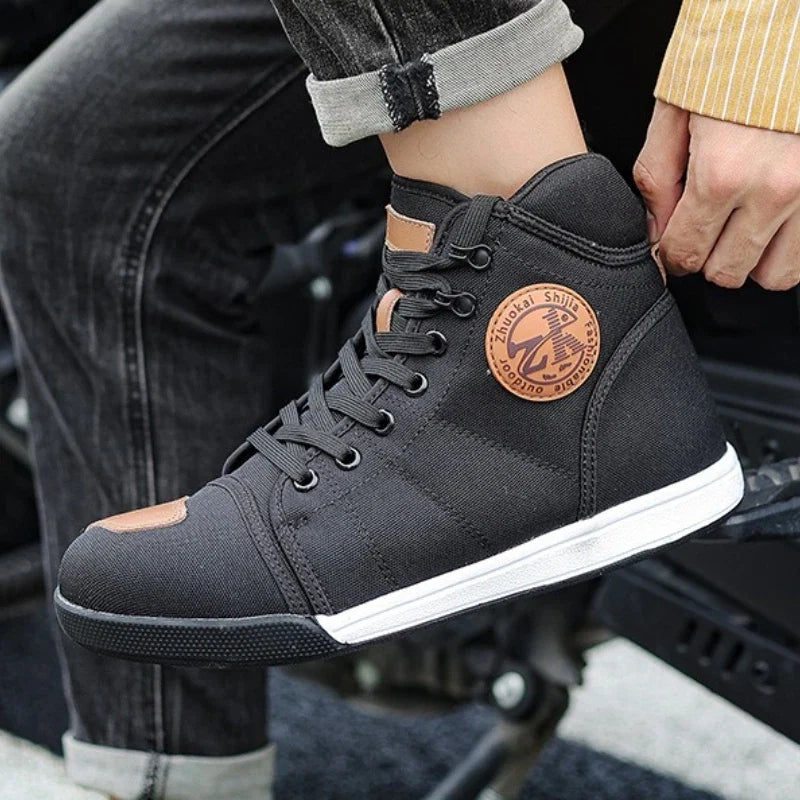 New Arrival Moto Boots Men Motobiker Shoes Motocross Boots Anti Fall Riding Boots for Road Racing Parkour Shoes Knight Equipment