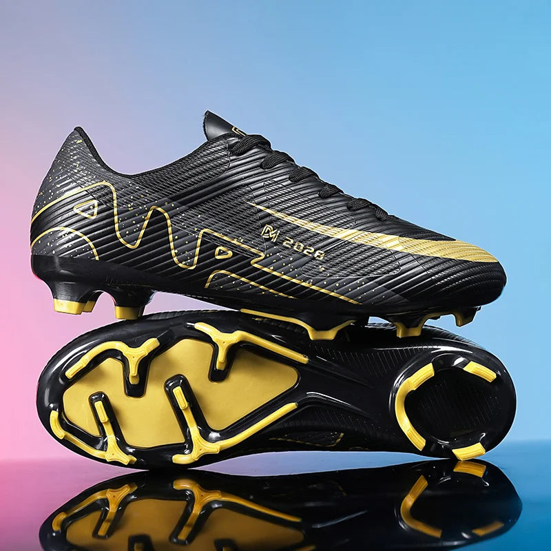 High Quality Mens Soccer Shoes Society Ultralight Turf Soccer Cleats Kids Sneakers Training Football Boots Chuteira Campo 32-46