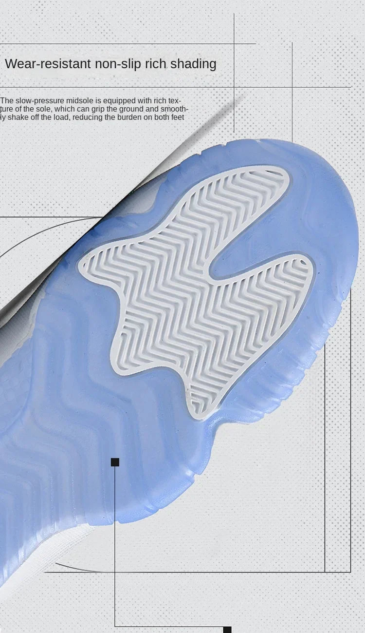 2025 New Spring and Summer Basketball Shoes for Male Students, Versatile Couple Models, Shock-Absorbing Sports Shoes