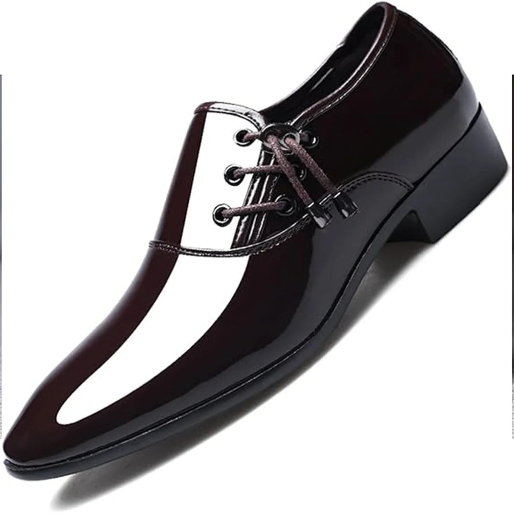 Mens Loafer Shoes Slip on OXford Dress Shoes for Men Patent Leather Modern Business Casual Driving Prom Party Wedding Comfortabl