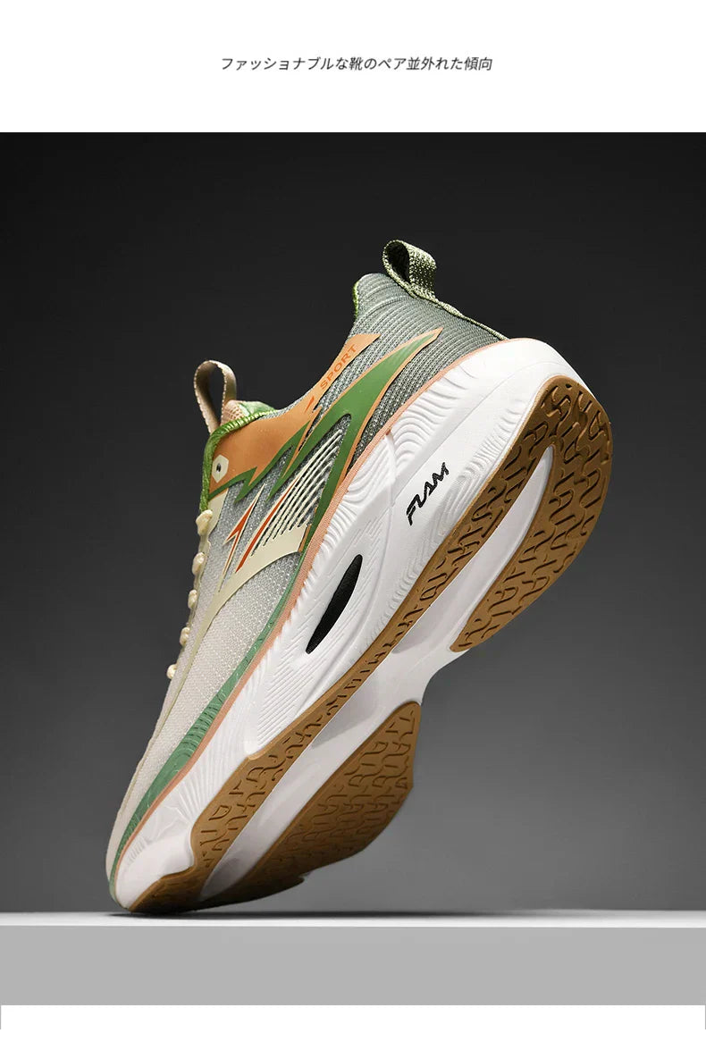Men Sports Running Shoes Carbon Board Air Cushion Breathable Lightweight Women's Comfortable Athletic Nonskid Sneakers
