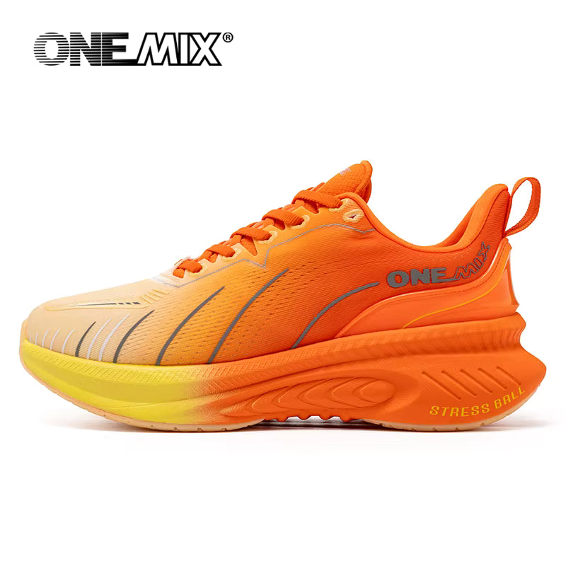 New Cushioning Running Shoes For Men Suitable Heavy Runners Lace Up Sports Women Non-slip Outdoor Athletic Male Sneakers
