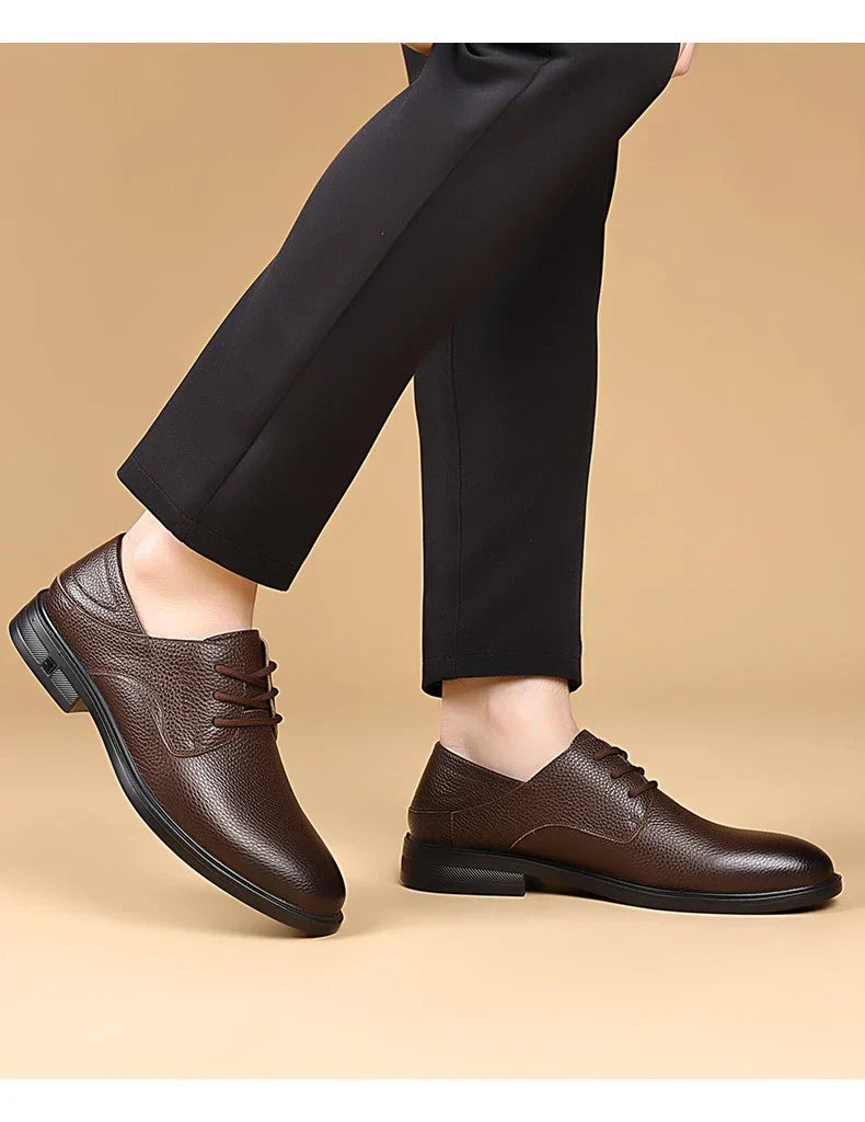 Men Formal Leather Shoes Black Pointed Toe Men Loafers Party Office Business Casual Shoes for Men Oxford Shoes Mens Dress Shoe