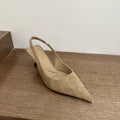 Spring Plus Size Selling Season Elegant Pointed Stiletto Sandals Fashion Leopard Print Design French Niche Women's High Heels.