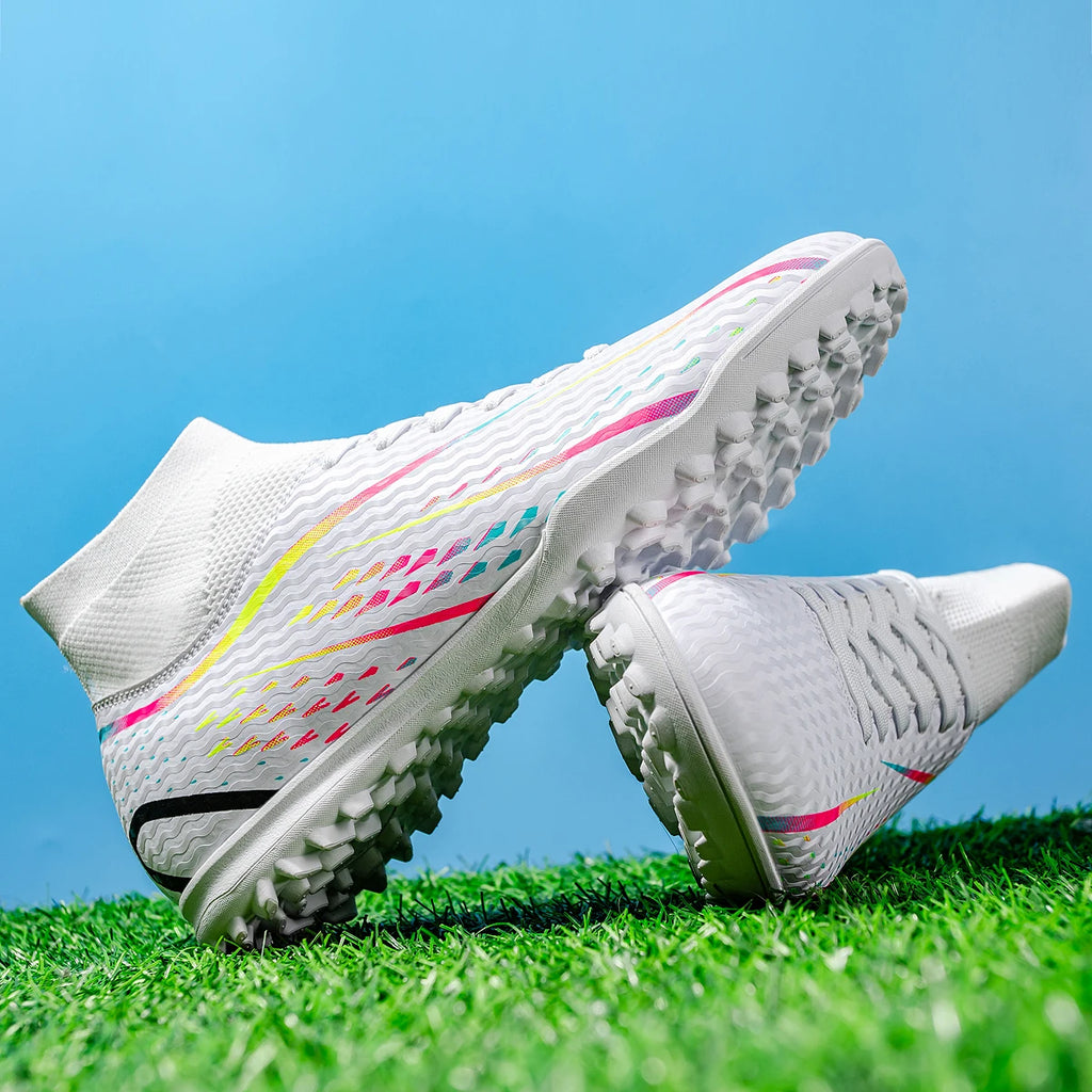 TF Turf Football Shoes Lightweight Flexible Non-Slip High Quality Comfortable Design for Men Women Kids and Youth Training Sport