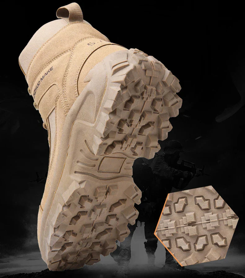 Men'sHiking Shoes Tactical Sport Shoes Male High Top Waterproof Outdoor Mountain Climbing Shoes Hunting Boots Men Outdoor Boots
