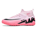 Double Star Women's Soccer Shoes, TF/AG Sole Studs, Anti Slip Grip, Stable Support, Women's High Top Soccer Shoes