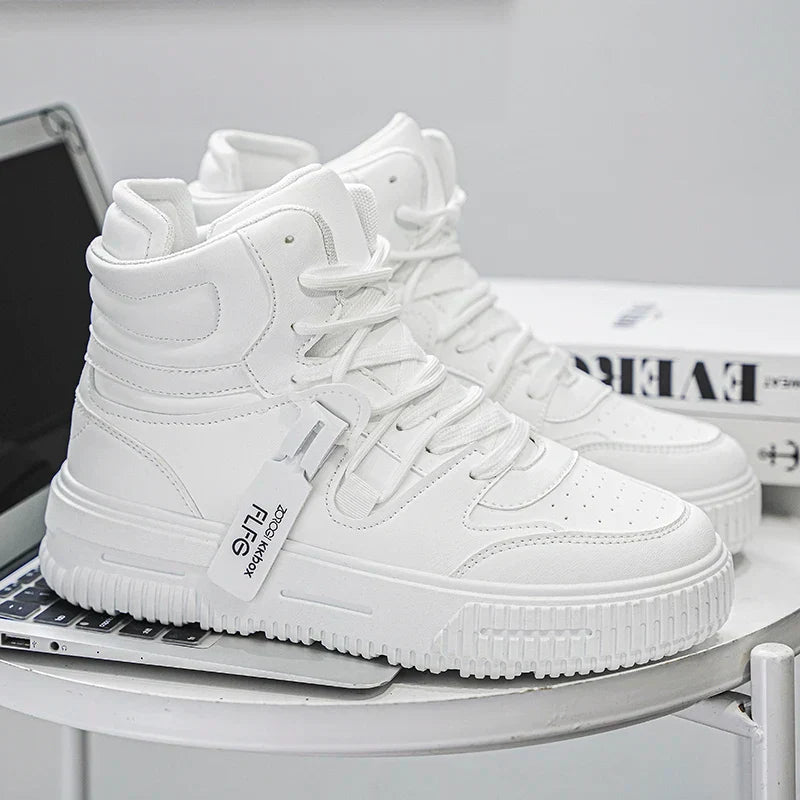 New Fashion Men's Sneakers Soft Comfortable Non Slip Wear Resistant Sole Daily Casual Men Shoes Preppy Winter Skate Ankle Boots