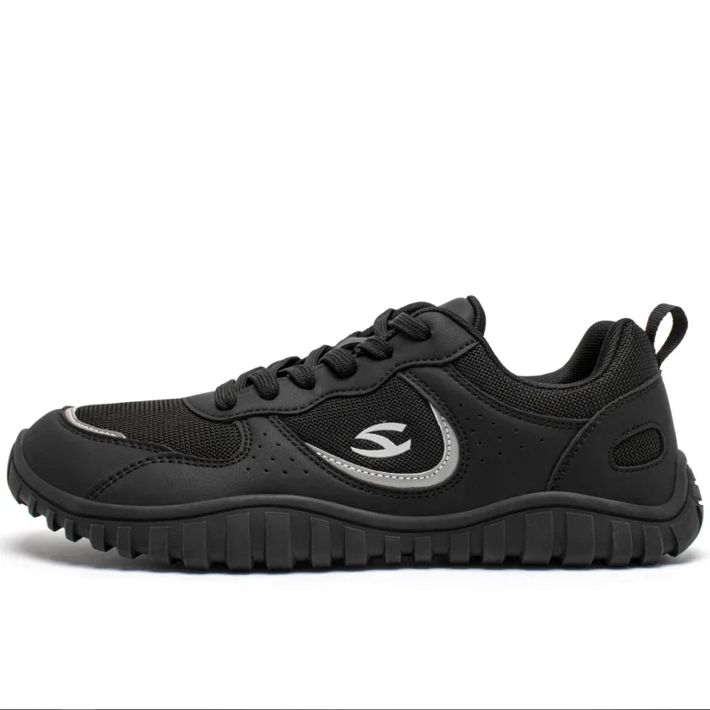 Unisex Wide Toe Sneakers Comfortable Walking Shoes Lace Up Outdoor Travel Breathable Sneakers