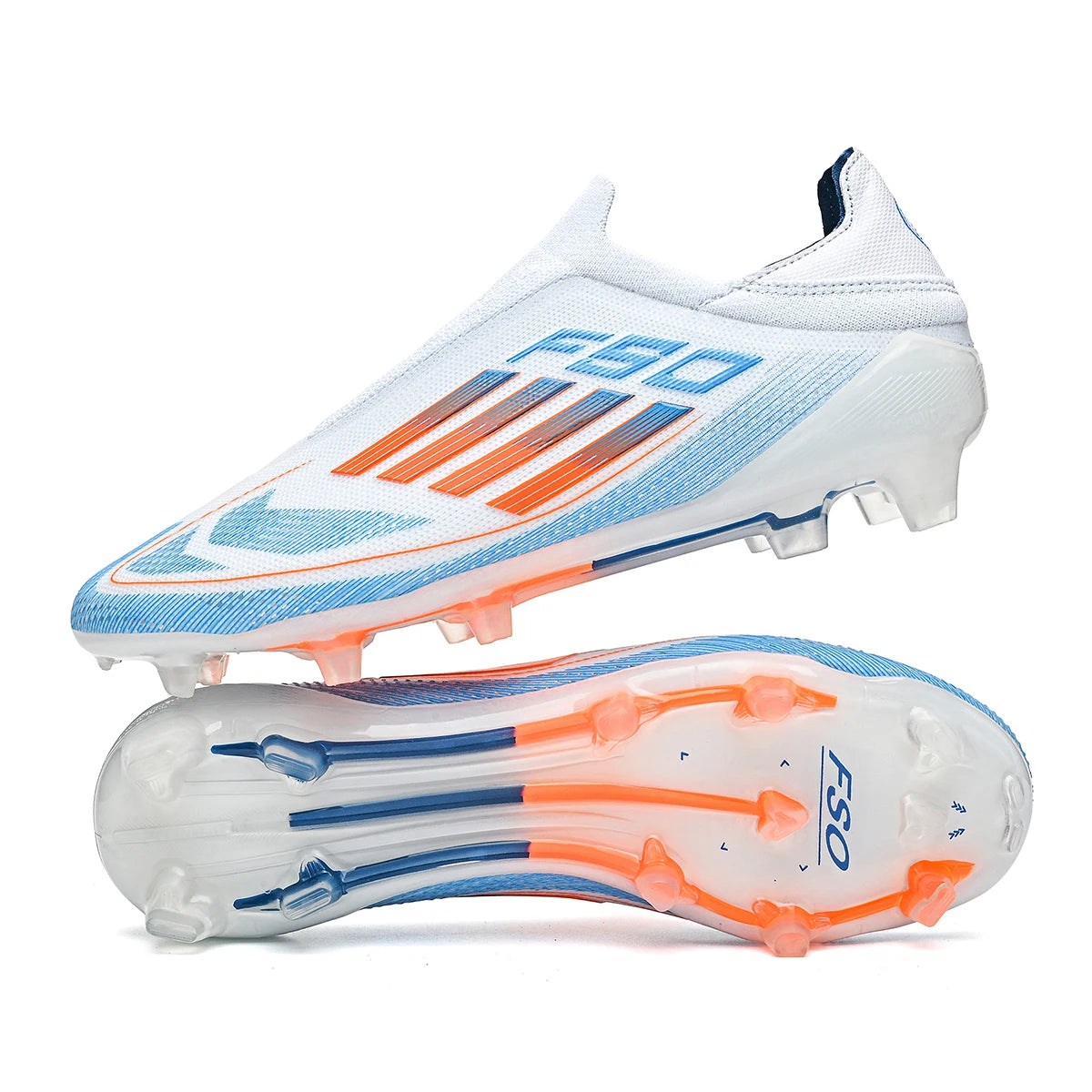 New Men Soccer Shoes Training Boys Sport Football Boots Non Slip Match Breathable Adult Long Spikes Cleats Outdoor Comfortable