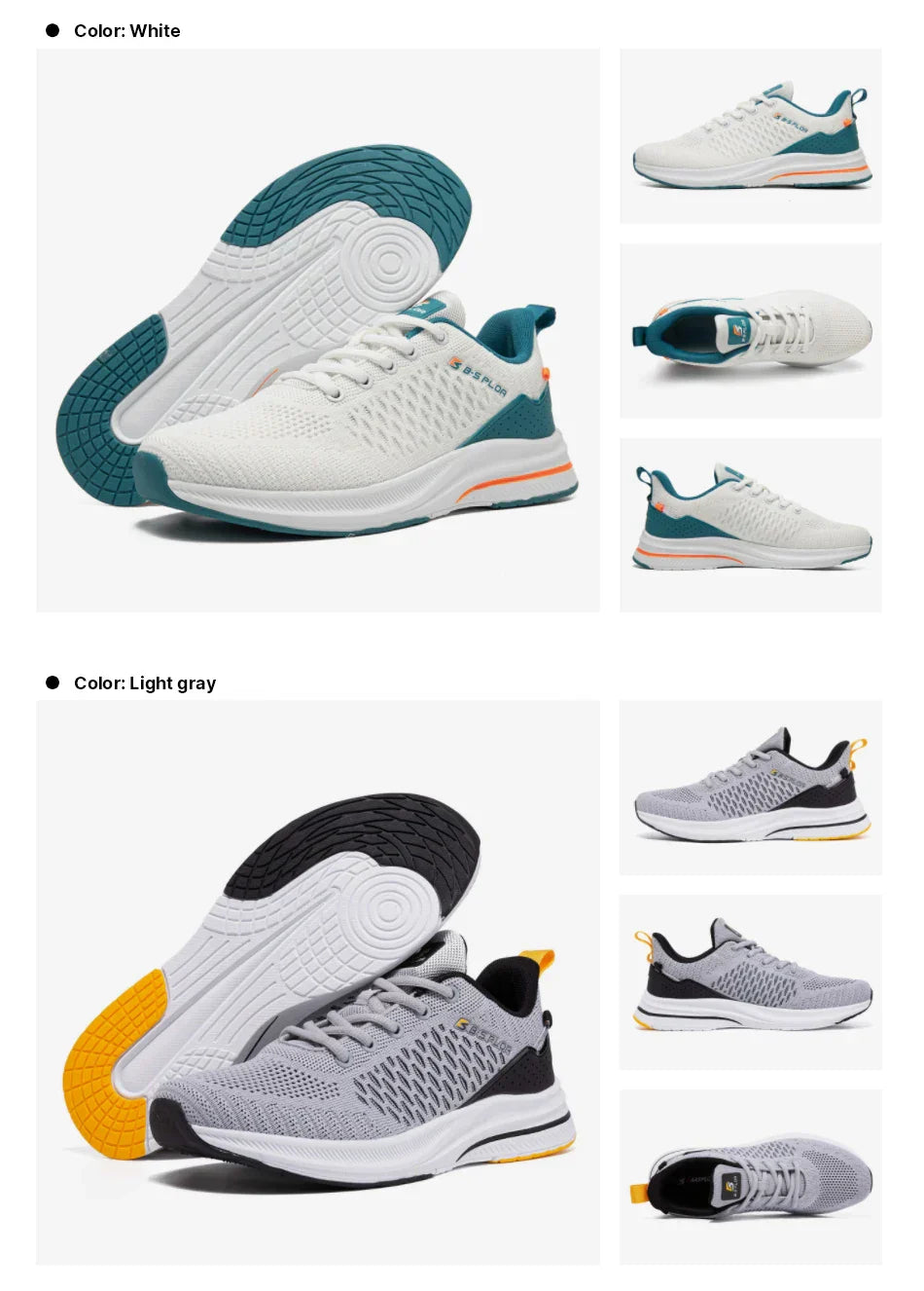 New Running Shoes Men's Casual Lightweight Designer Mesh Sneakers Male Outdoor Breathable Lace-Up Sports Walking Shoes