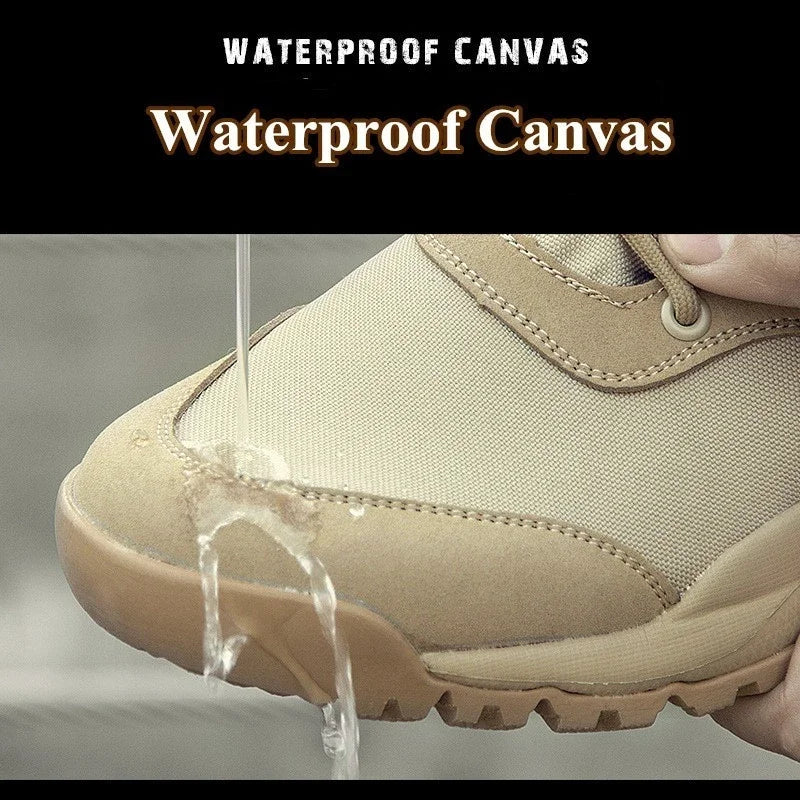 2025 Summer Combat Boot Men Women Climbing Training Lightweight Waterproof Tactical Boots Outdoor Hiking Breathable Mesh Shoes