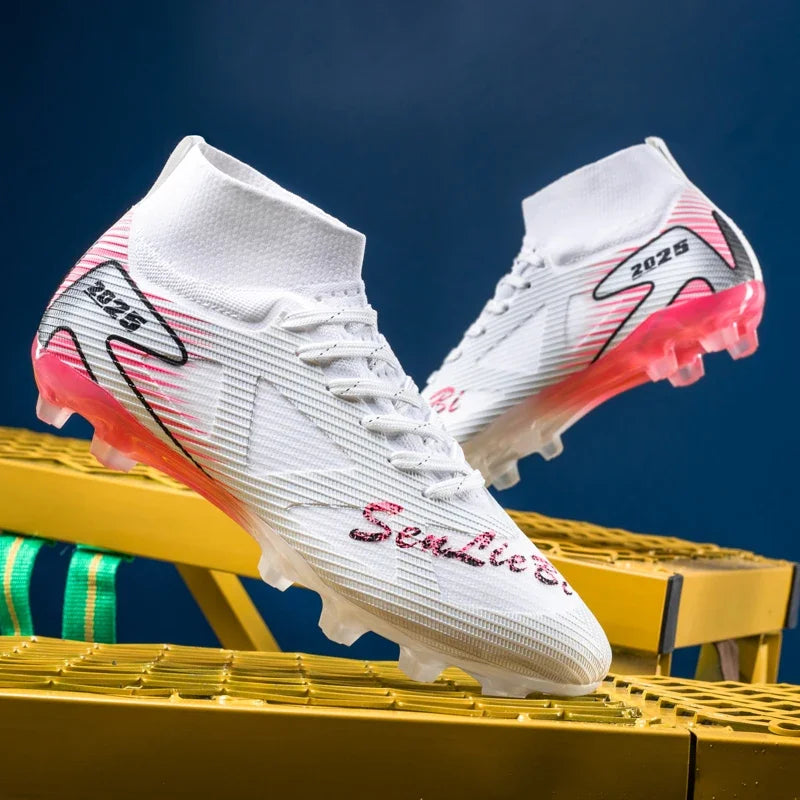 Professional Men Football Shoes Society Cleats Soccer Shoes Indoor Football Field Boots Original Training Fast Chuteira Campo
