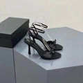 Women's Sandals Simple Big Size Women's Shoes Pink Kawaii Lori Shoes Super High with Fine Heel Women's Shoes Round Head 9cm