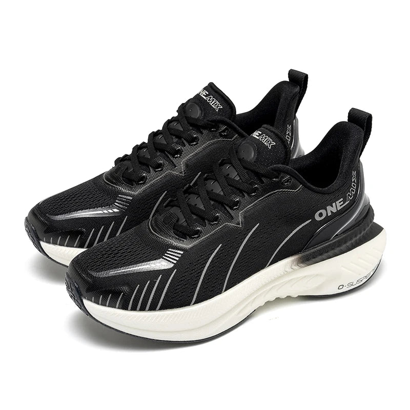 Cushioning Running Shoes For Men Suitable Heavy Runners Lace Up Sports Women Non-slip Outdoor Athletic Male Sneakers