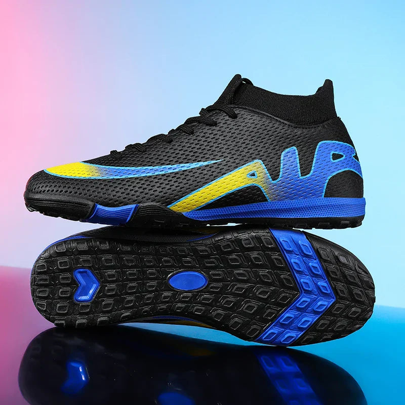 New Men Soccer Shoes Futsal Grass Cleats High-top Football Boots Non-Slip Sneakers High-quality Match Indoor Hot-selling Outdoor