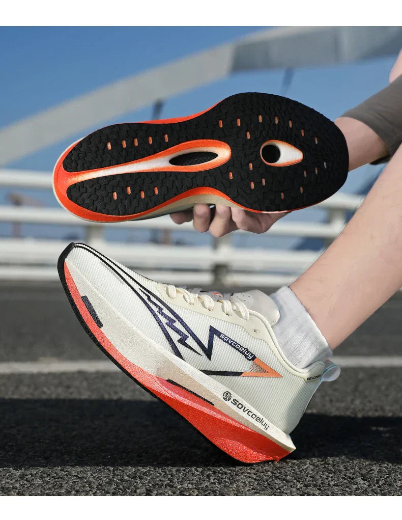 2026 Running Shoes Carbon Board Marathon Men Sports Breathable Lightweight Women's Comfy Athletic Antiskid Sneakers Casual New