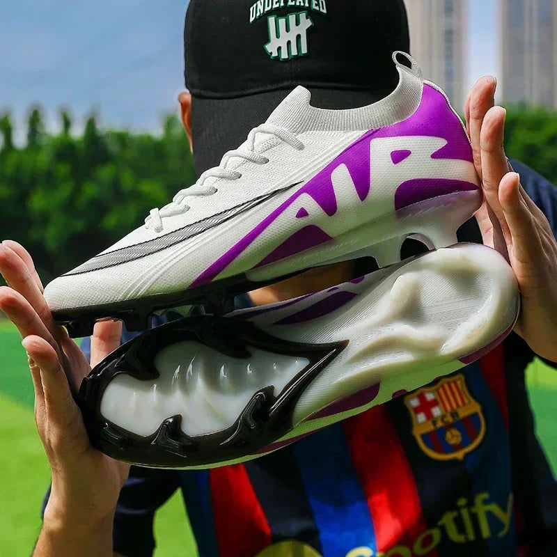 Men Football Boots Non-Slip Grass Training Sport Ultralight Soccer Shoes Unisex Outdoor Sports Shoes Breathable Drop Shipping
