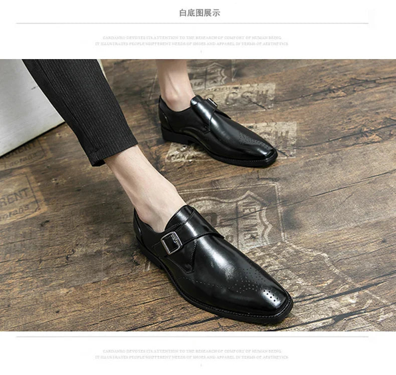 Leather Shoes For Man Loafers Casual Fashion Business Formal Shoes wedding Big Size Designer Shoes High Quality