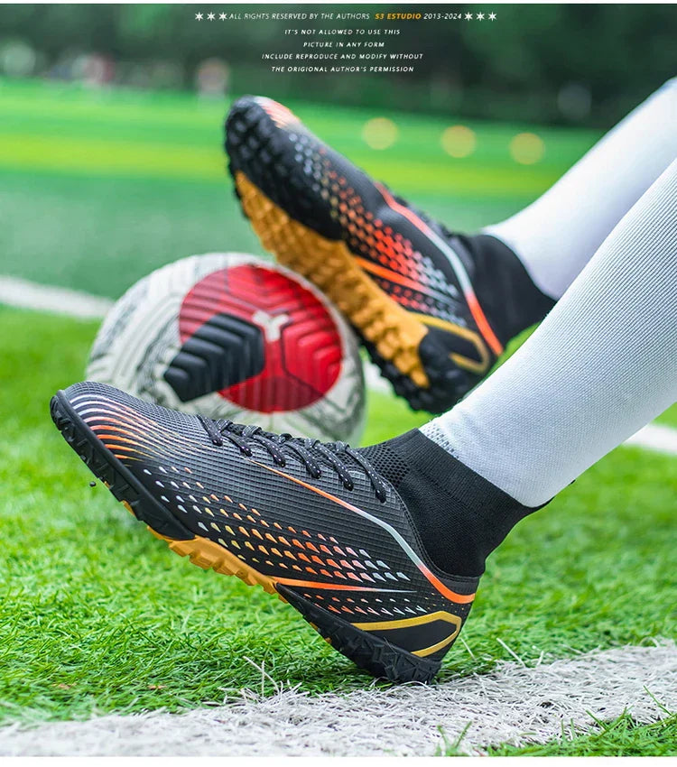 Football Shoes Men X2308 White TF/FG Original Professional Youth Anti-slip Indoor Fast Soccer Outdoor Training Football Sneaker