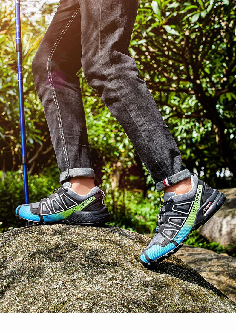 Waterproof Hiking Shoes Men‘s Outdoor Trekking Sneakers Mountain Climbing Camping Trainers Hunting Tactical Boots Bike Shoe Male