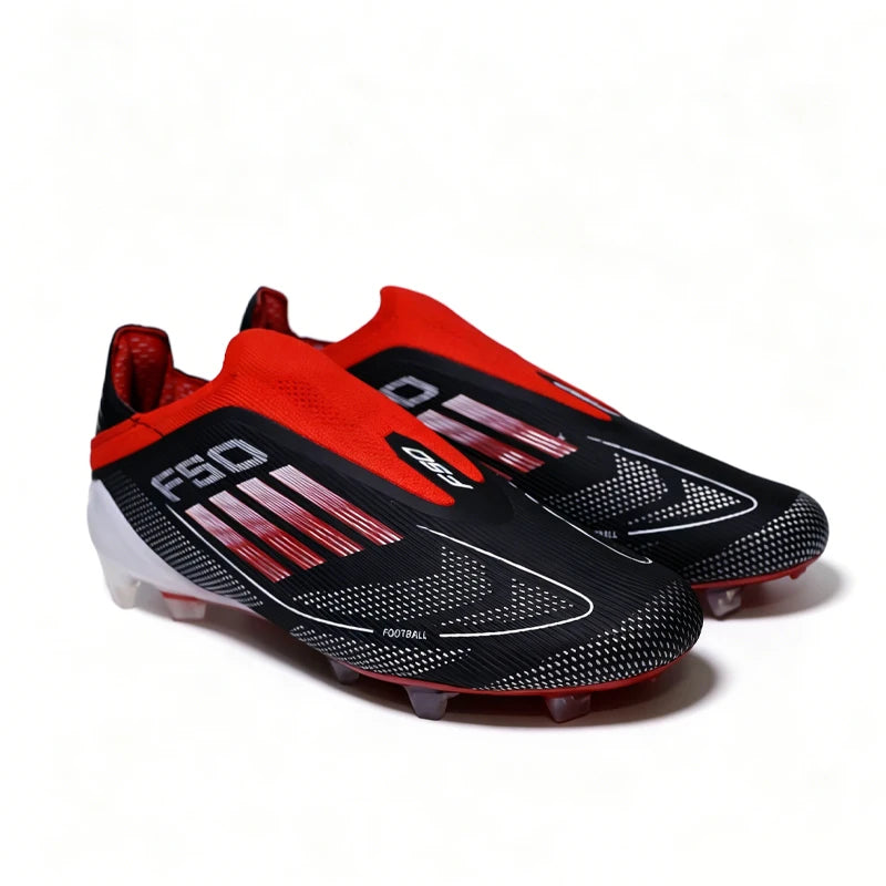 2712 Without-lace F50+ Mens Soccer Shoes Boys Training Non-Slip Turf Soccer Cleats TF/FG Football Sneakers Chuteira Campo 35-45