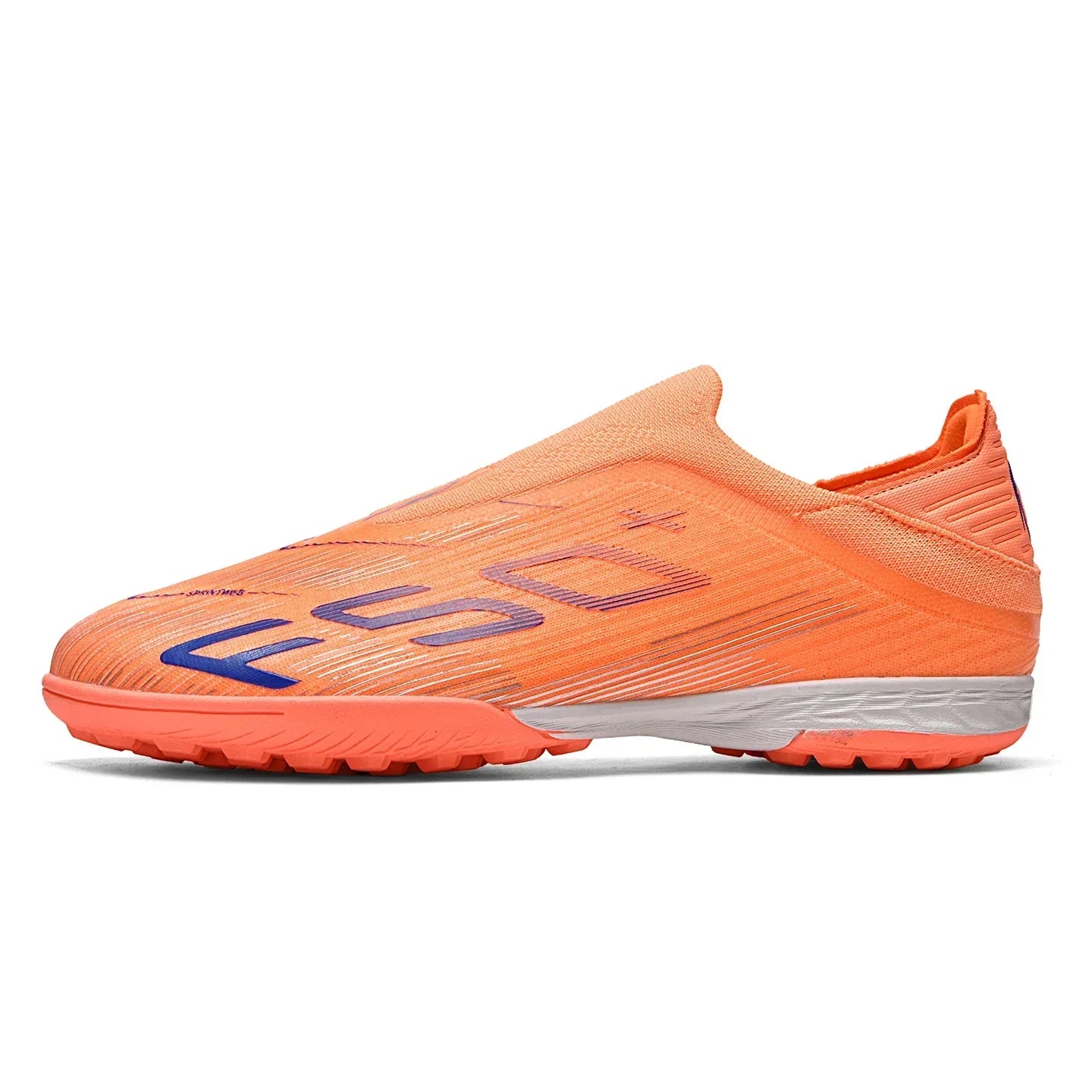 Without-lace F50+ Mens Soccer Shoes Boys Training Non-Slip Turf Soccer Cleats TF/FG Football Sneakers Chuteira Campo 35-45