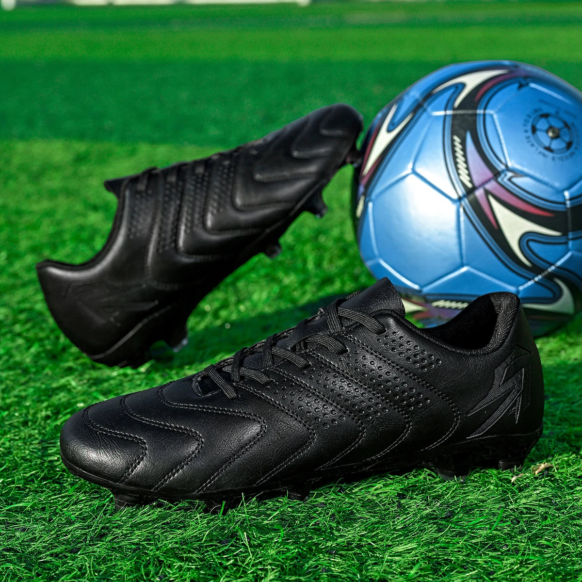 Adult AG FG Soccer cleats Skin-friendly PU Fabric Wear-resistant TPU Outsole Strong Traction For Adult Natural Grass Football Lo