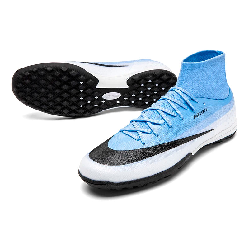 Professional Soccer Shoes TF Teenagers Durable Looking HighTops Training Shoes Adult Outdoors Non Slip FootballShoes