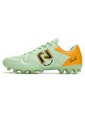 AG FG Soccer Shoes Reinforced PU Fabric TPU Wear Resistant Sole Non-slip Design for Youth Field Training