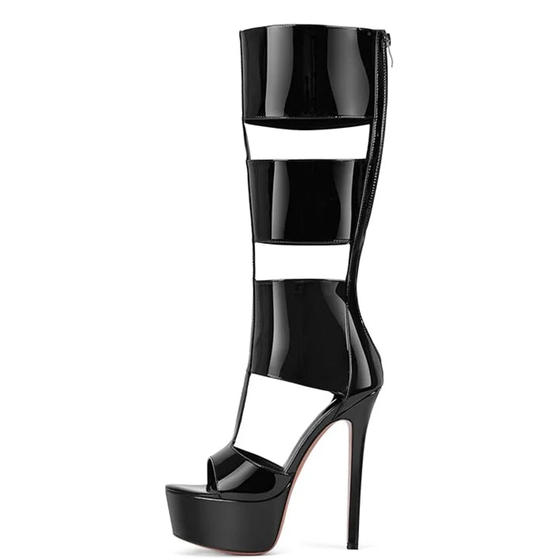 Sexy high heel platform women sandal boot strap peep toe party sandal
