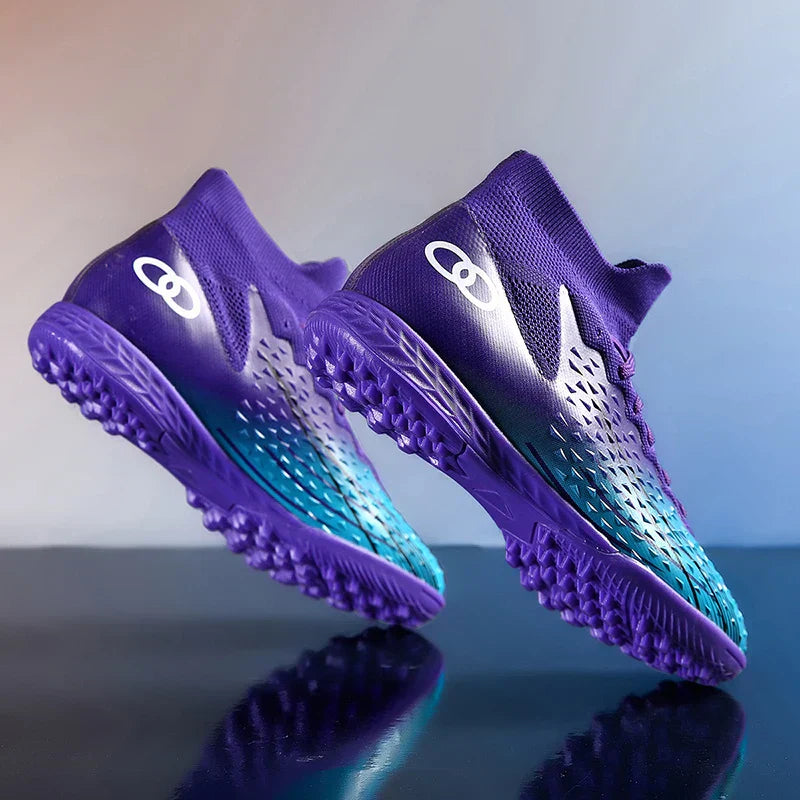 New Men Soccer Shoes Long Spikes Ultralight Football Boots Breathable Sneakers Indoor Match Cleats Training Drop Shipping