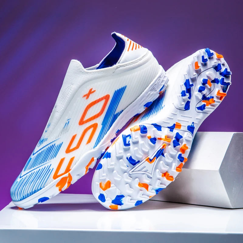 Mens Soccer Shoes Training Non-Slip Turf Soccer Cleats TF/FG Football Sneakers Chuteira Campo for Man 35-45