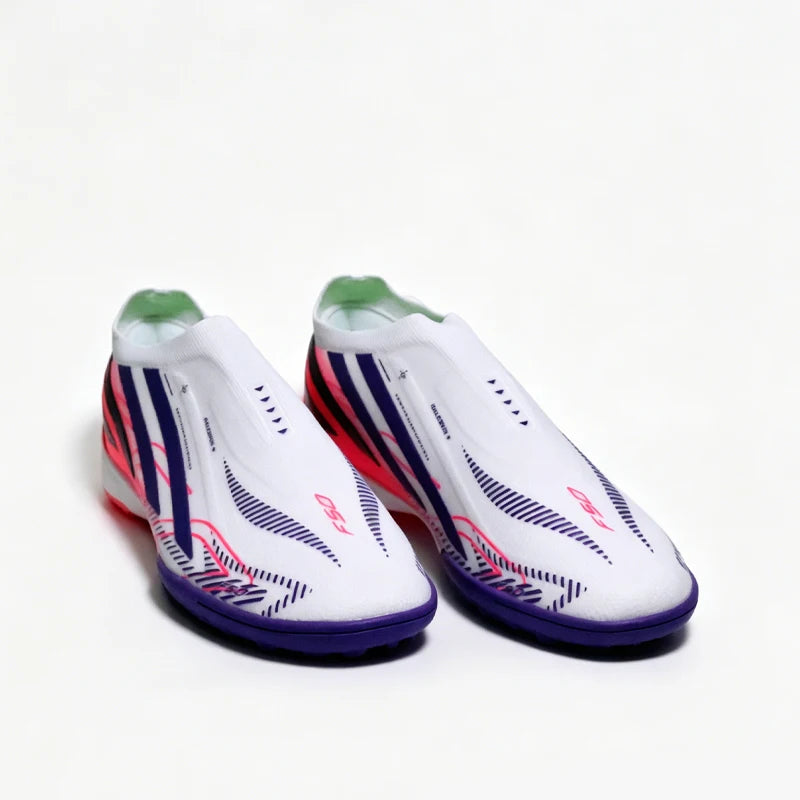 Without-lace 2026-F50 Mens Soccer Shoes Boys Training Non-Slip Turf Soccer Cleats TF/FG Football Sneakers Chuteira Campo 35-45