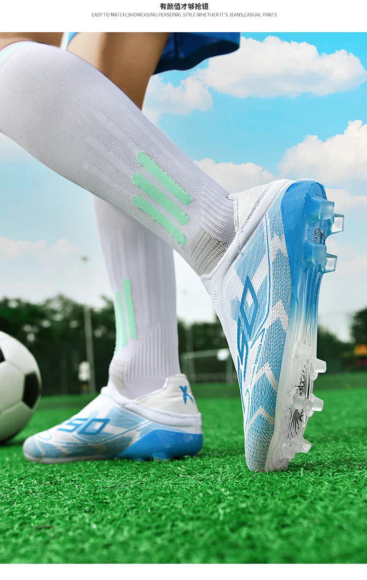 Men Soccer Shoes Society FG/TF Professional Original Women Football Boots Cleats Grass Outdoor Training Unisex Non Slip Sports