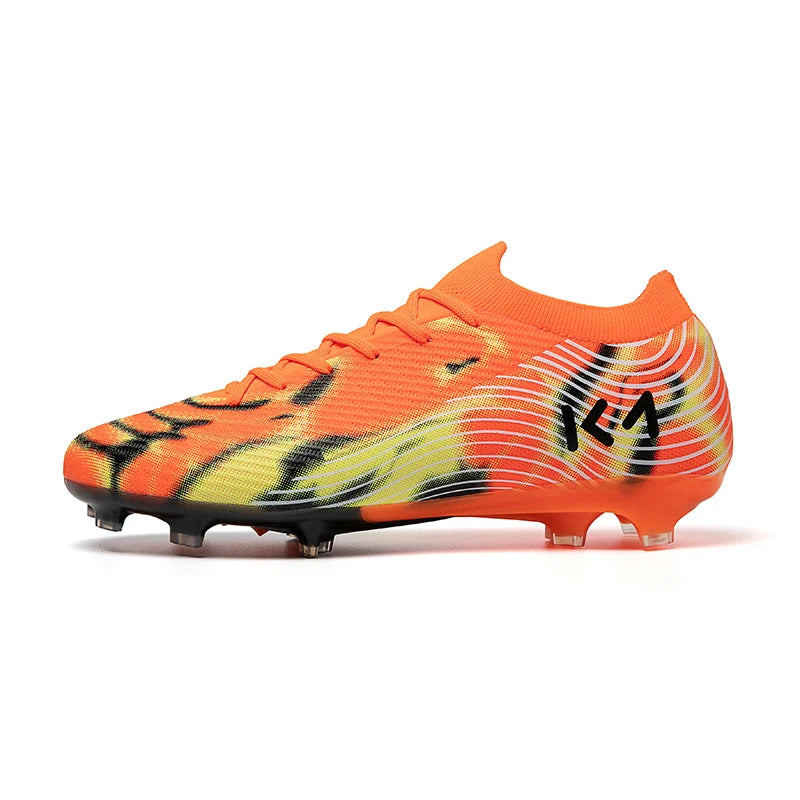 Adult Low Top Long Spikes Soccer Shoes Wear Resistant Breathable Football Cleats Men Professional Match Training Sports Sneakers