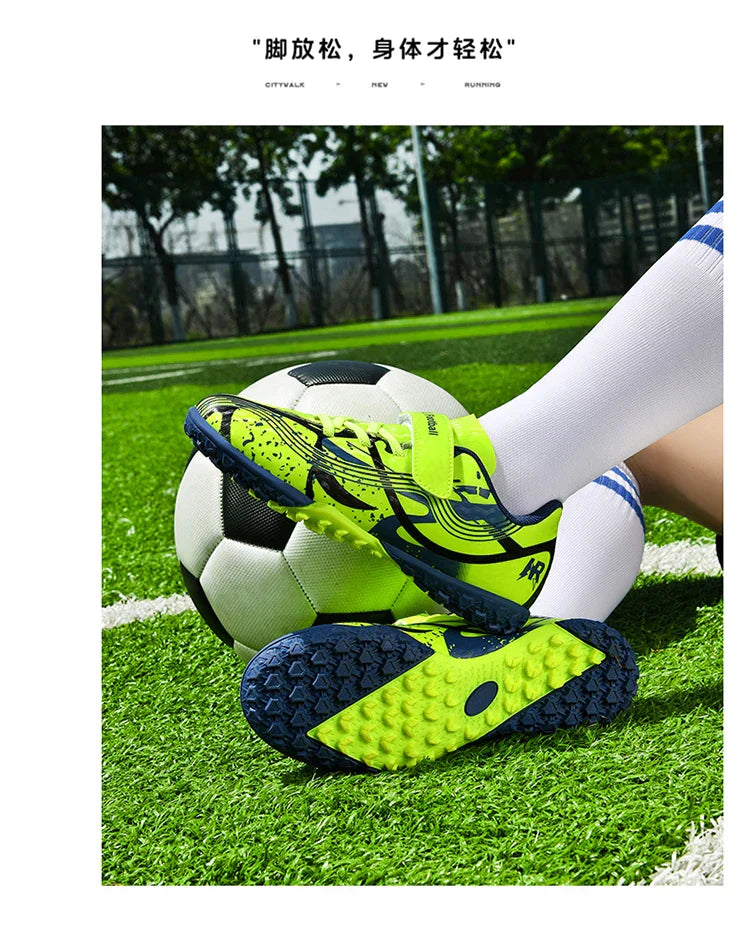 New Men Kids Professional Soccer Shoes Grass Boys Ultralight Football Boots Match Training Shoes Cleats Non-Slip Drop Shipping