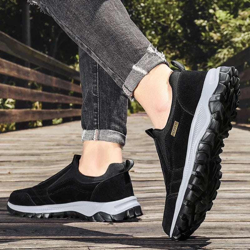 Men's non-slip casual sports shoes wear-resistant hiking shoes Outdoor 2025 fashion comfortable flat walking shoes for men