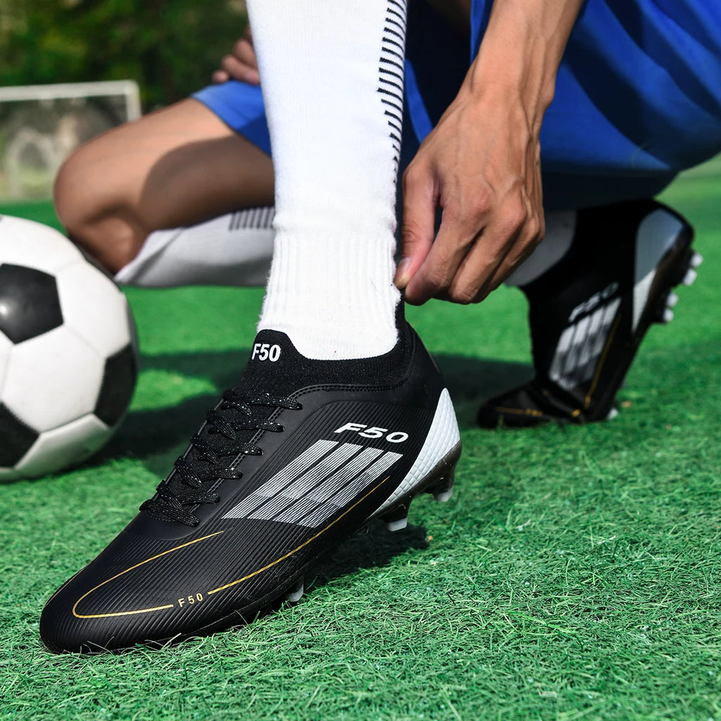 TF/FG Men Football Shoes Society Cleats Fast Soccer Shoes Non-Slip Grass Training Football Field Boots Sneaker Match Unisex