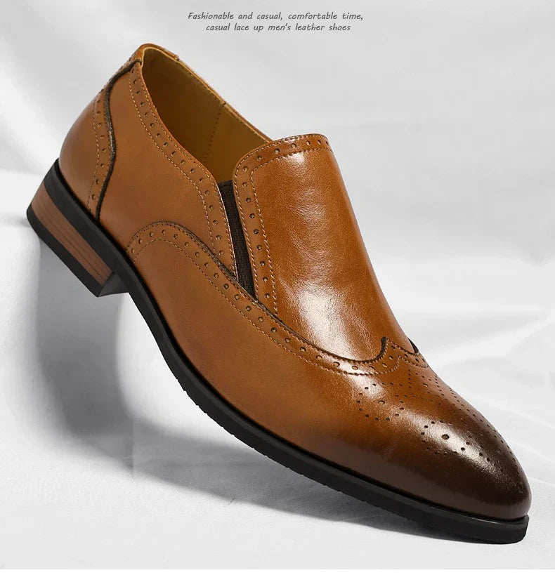 Big Size New Dress Shoes for Men Summer Autumn Business Casual Shoes Male Fashion Solid Color Wedding Elegant Shoes Man