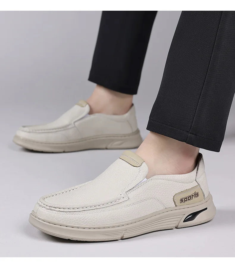 Spring Summer 2026 New Loafers for Men Soft Sole Fashion Business Casual Leather Shoes Male British Style Designer Shoe Man
