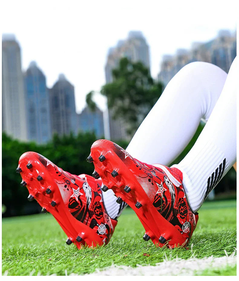 Children's Soccer Shoes Cleats Sneakers FG Sport Non-Slip Kids Football Boots Training Match Boys Youth Professional Shoes New